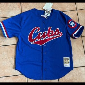 Mitchell & Ness Chicago Cubs Large #23 Cooperstown Authentic Jersey NWT Blue